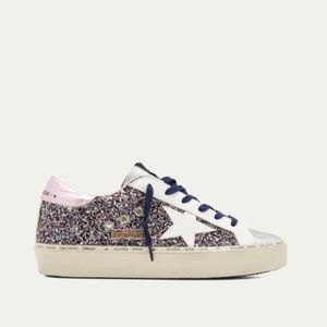Golden Goose Hi Star Classic Sneakers Grey/Pink/Silver 4310 - Retail $680